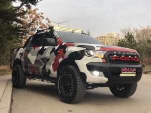 Ford Ranger Kırmızı Raptor Panjur - 2