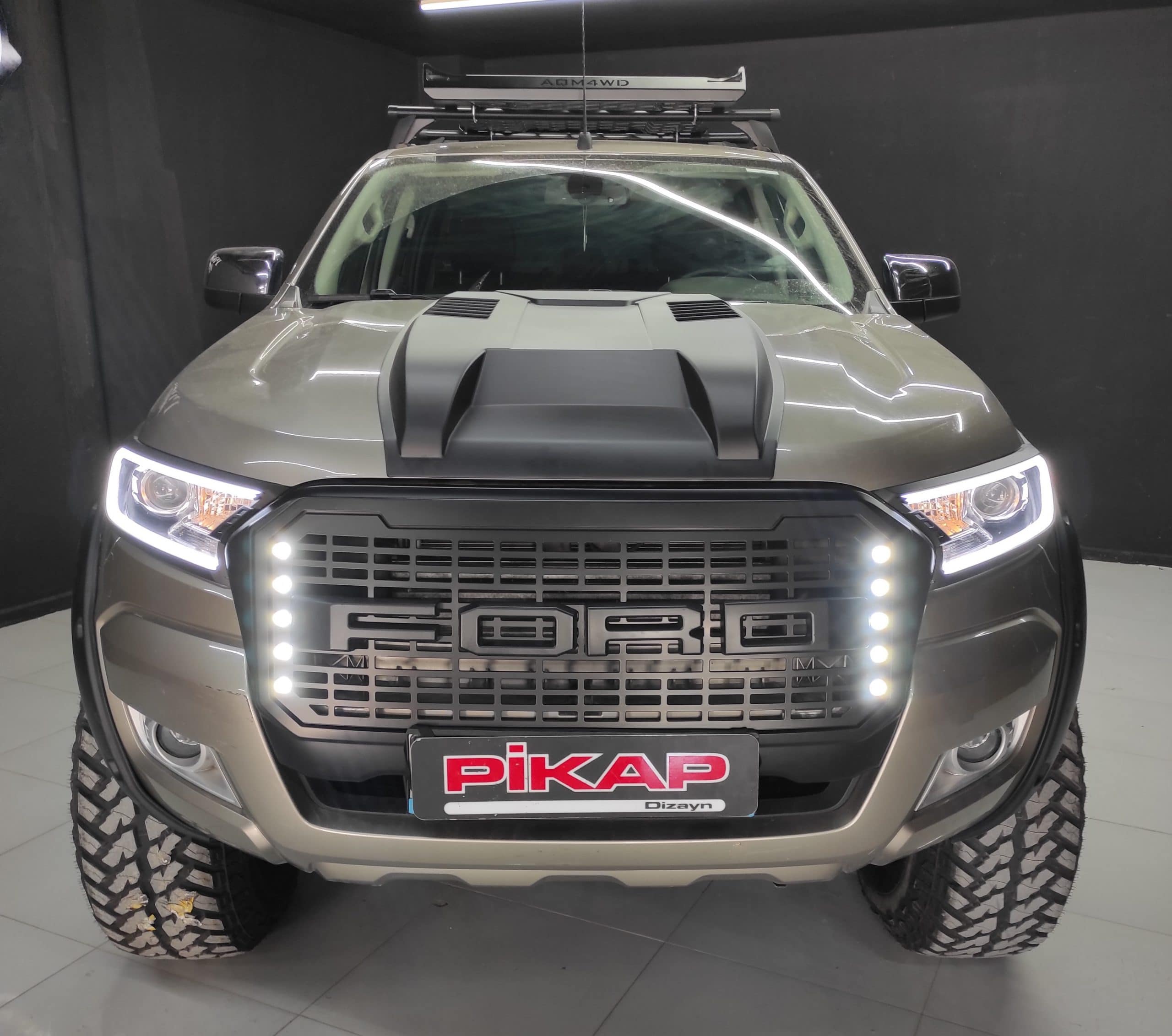 Ford Ranger Ledli Büyük Panjur - Görsel 2