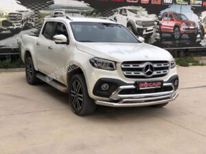 Mercedes X Class Krom İkili Ön Koruma - 1