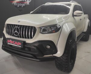 Mercedes X Class Siyah İkili Ön Koruma - 2