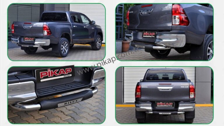 Toyota Hilux Krom Arka Tampon Koruma
