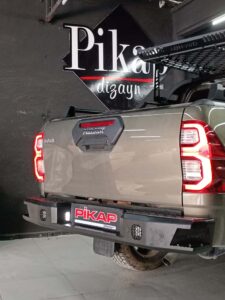 Toyota Hilux Basamaklı Offroad Arka Tampon - 3