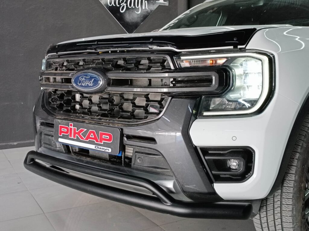 Yeni Ford Ranger Siyah İkili Ön Koruma
