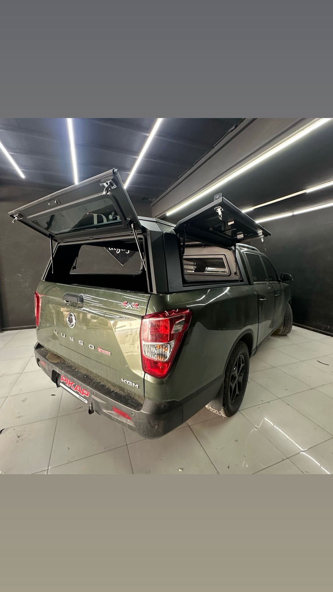 Ssangyong Musso İthal Alüminyum Camlı Kabin - Görsel 5