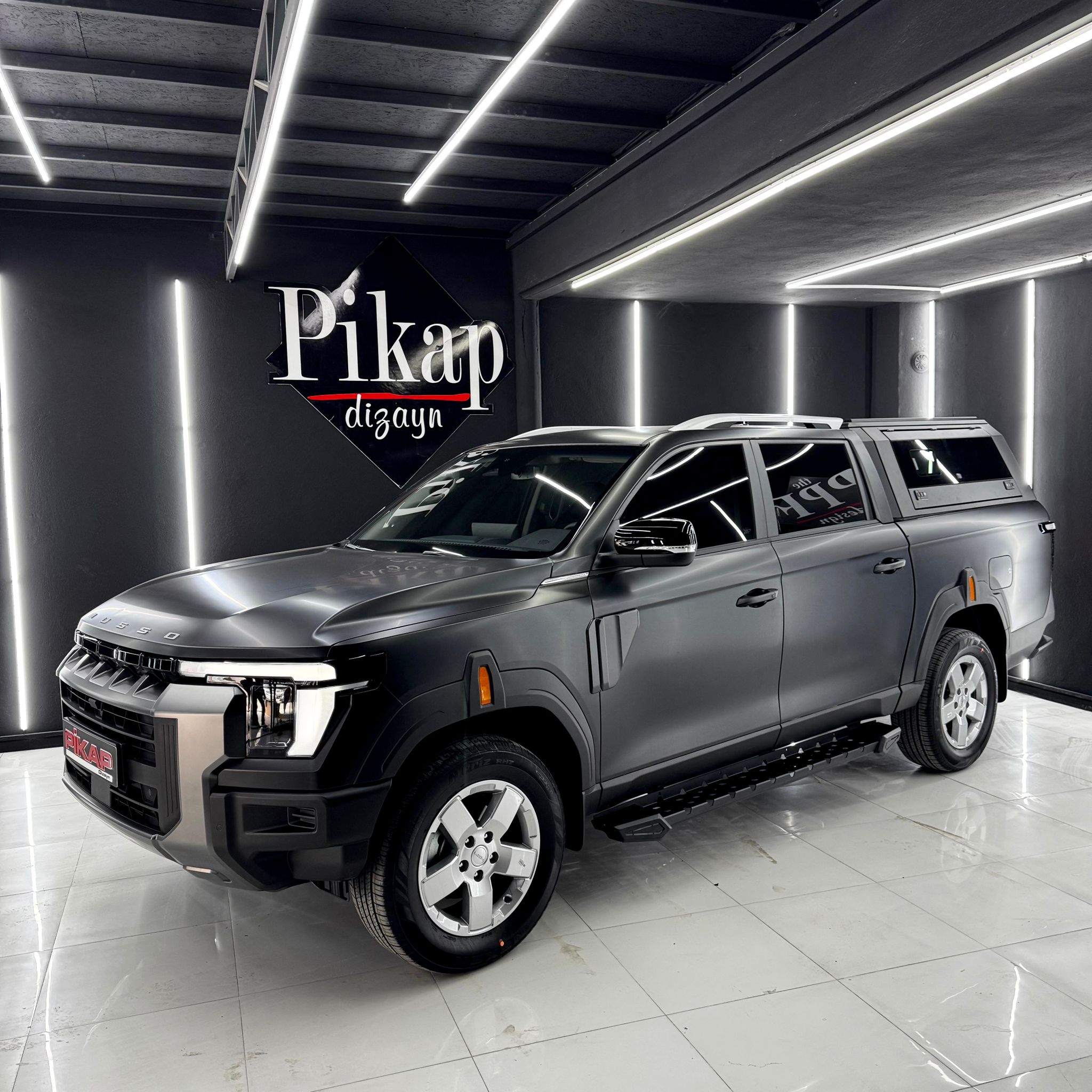 KGM Ssangyong Musso İthal Alüminyum Camlı Kabin - Pikap Dizayn